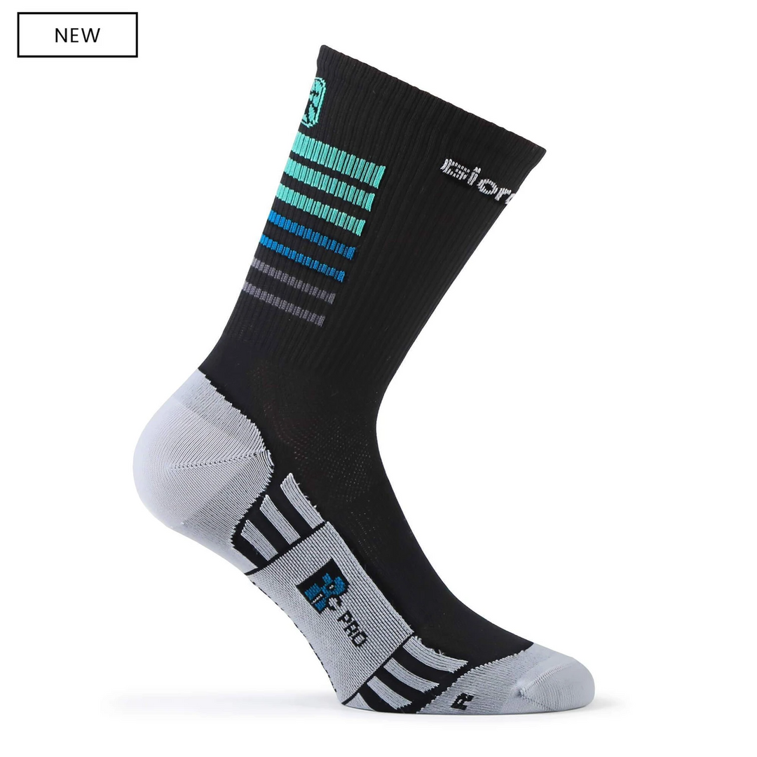 FR-C Tall "STRIPE" Socks - Black Sea Green